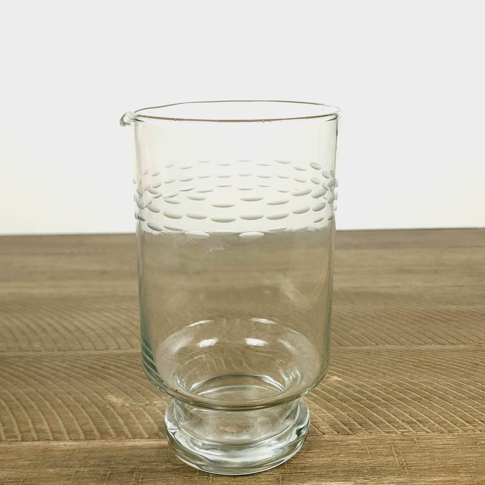 Princess House Etched‎ Glass Martini Pitcher MCM